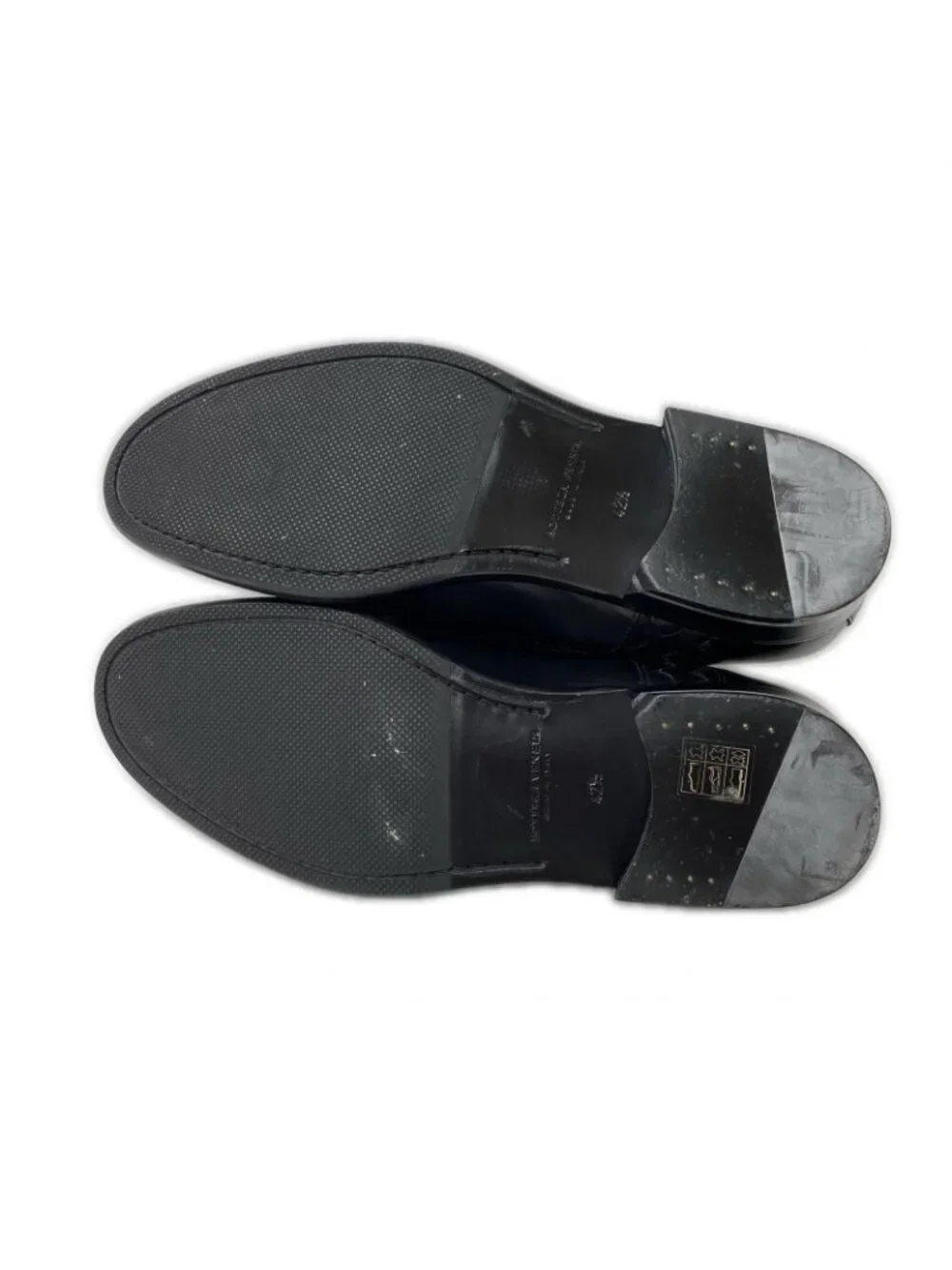 Bottega Veneta Leather Side Intrecciato Plain Toe Shoes